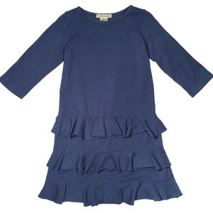 NWT Anthem of the Ants Indigo Ruffle Dress